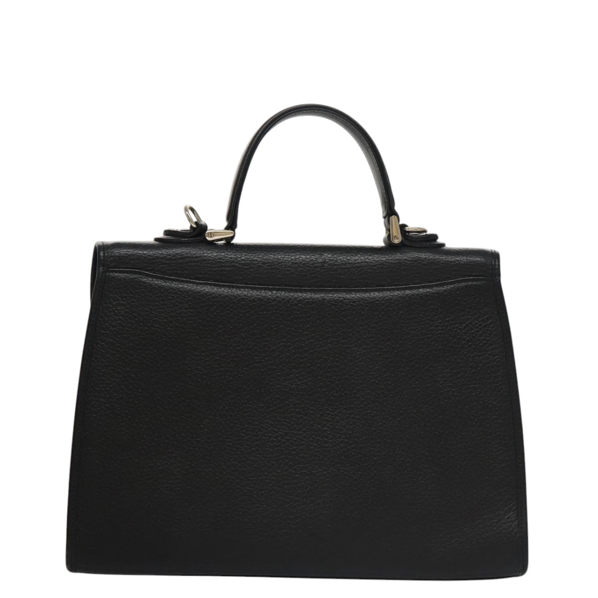 Burberry Vintage Handbag Black Leather Good condition - Back View