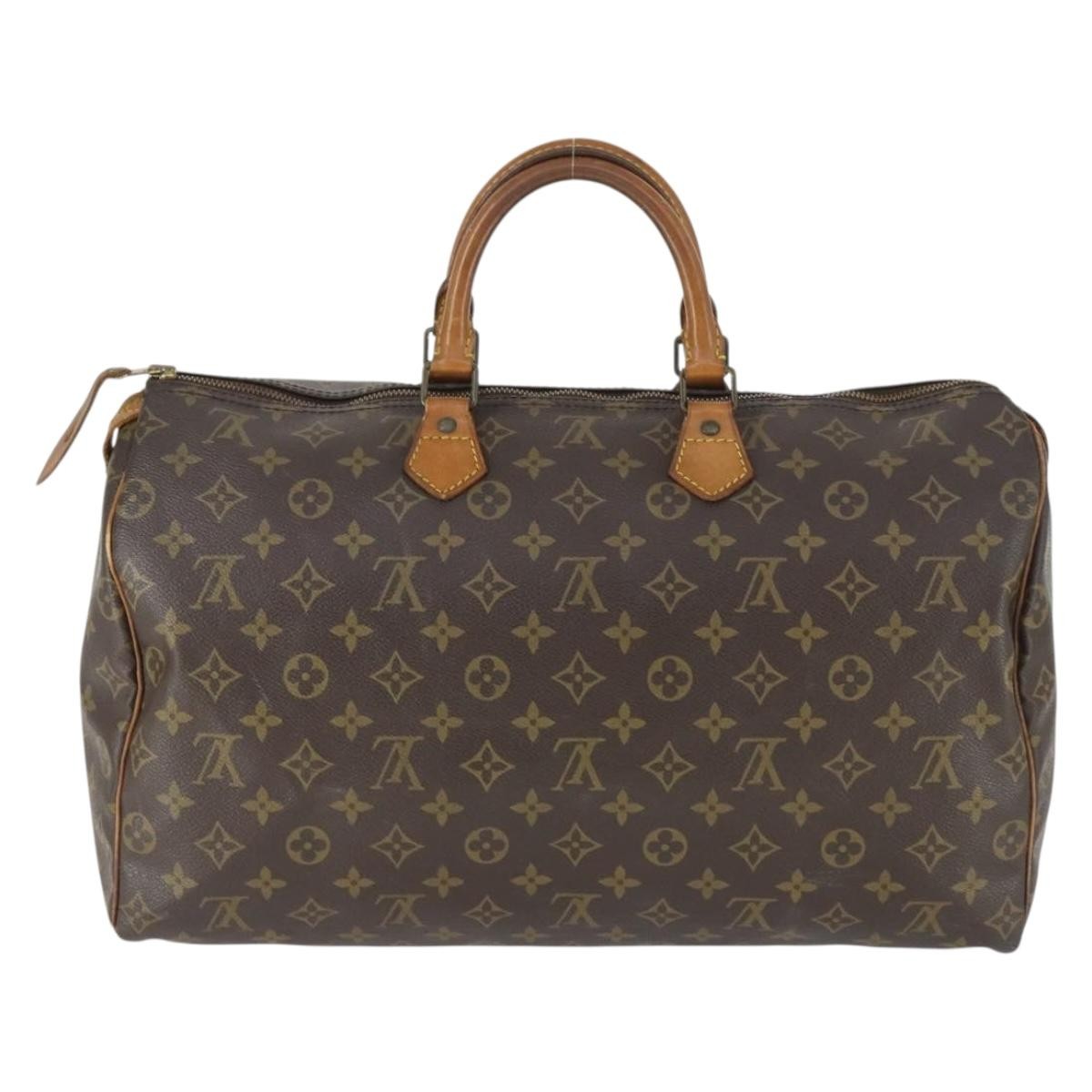 Louis Vuitton Speedy Handbag Brown Canvas Fair condition - Back View