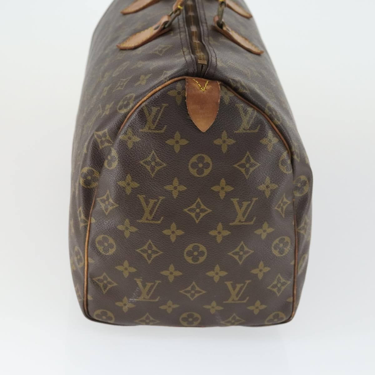 Louis Vuitton Speedy Handbag Brown Canvas Fair condition - Model View