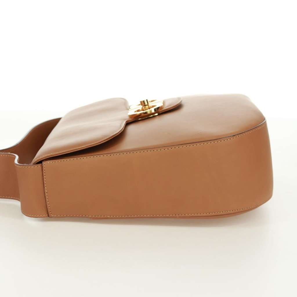 Salvatore Ferragamo Gancini Shoulder Bag Brown Leather Good condition - Inside View