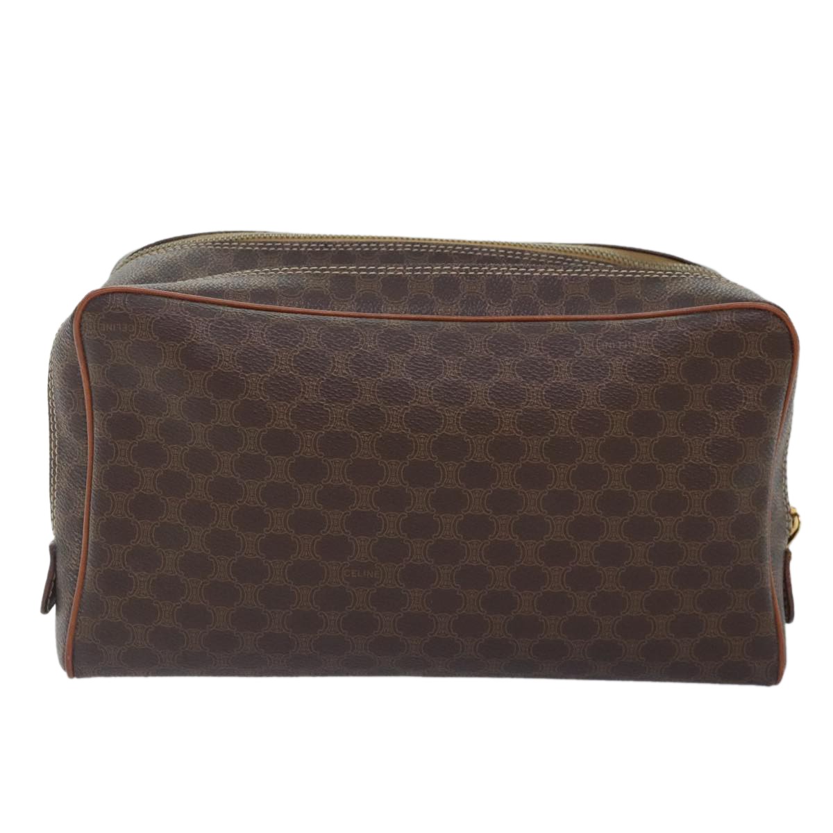 Celine Macadam Pochette Brown Canvas Good condition - Back View