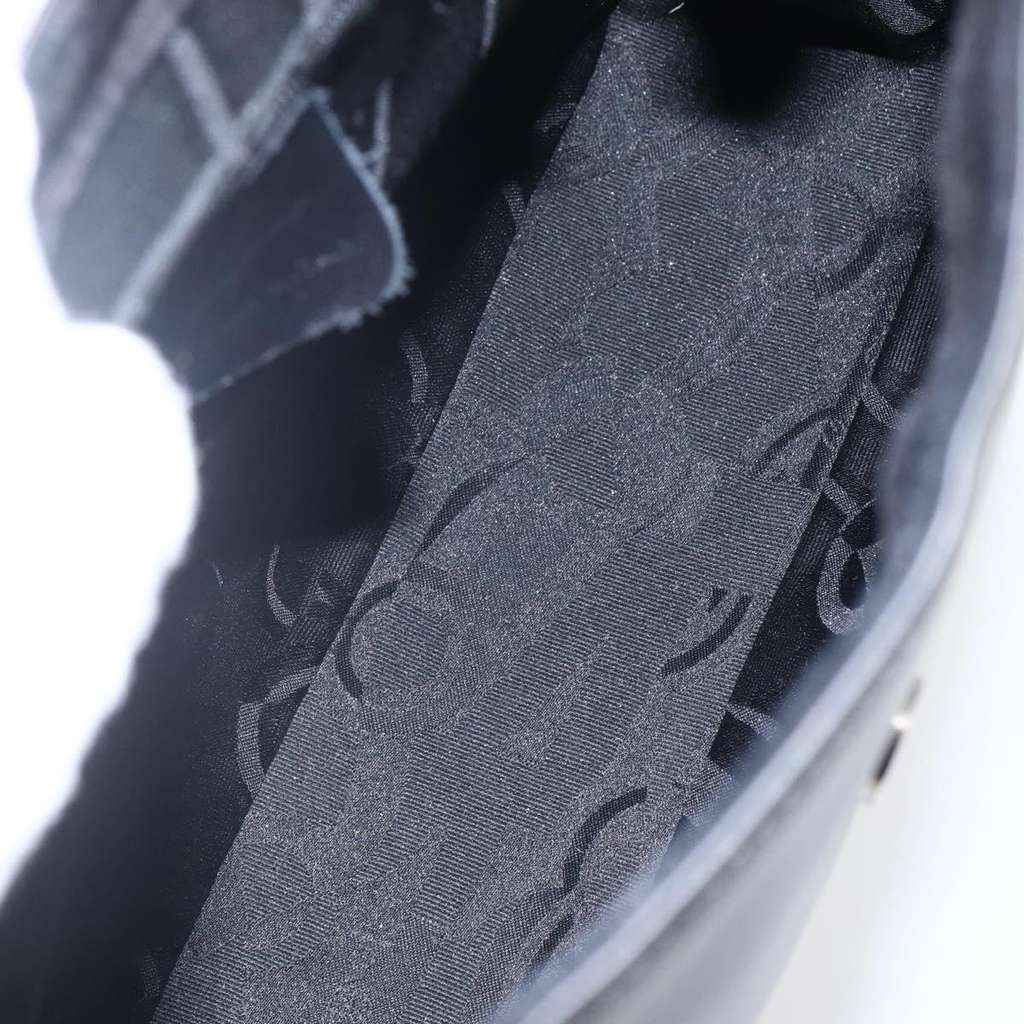 Salvatore Ferragamo Vara shoulder Bag Black Leather Good condition - Box View