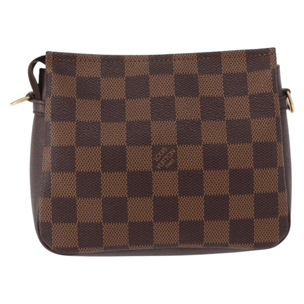 Louis Vuitton Trousse Make Up Bag Brown Canvas Good condition - Back View