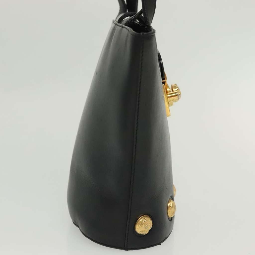 Salvatore Ferragamo Vintage Handbag Black Leather Good condition - Model View