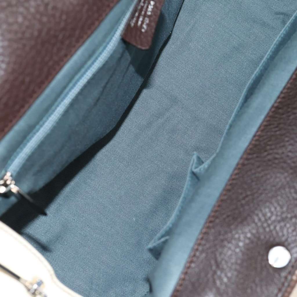 Salvatore Ferragamo Gancini handbag Beige Leather Good condition - Inside View