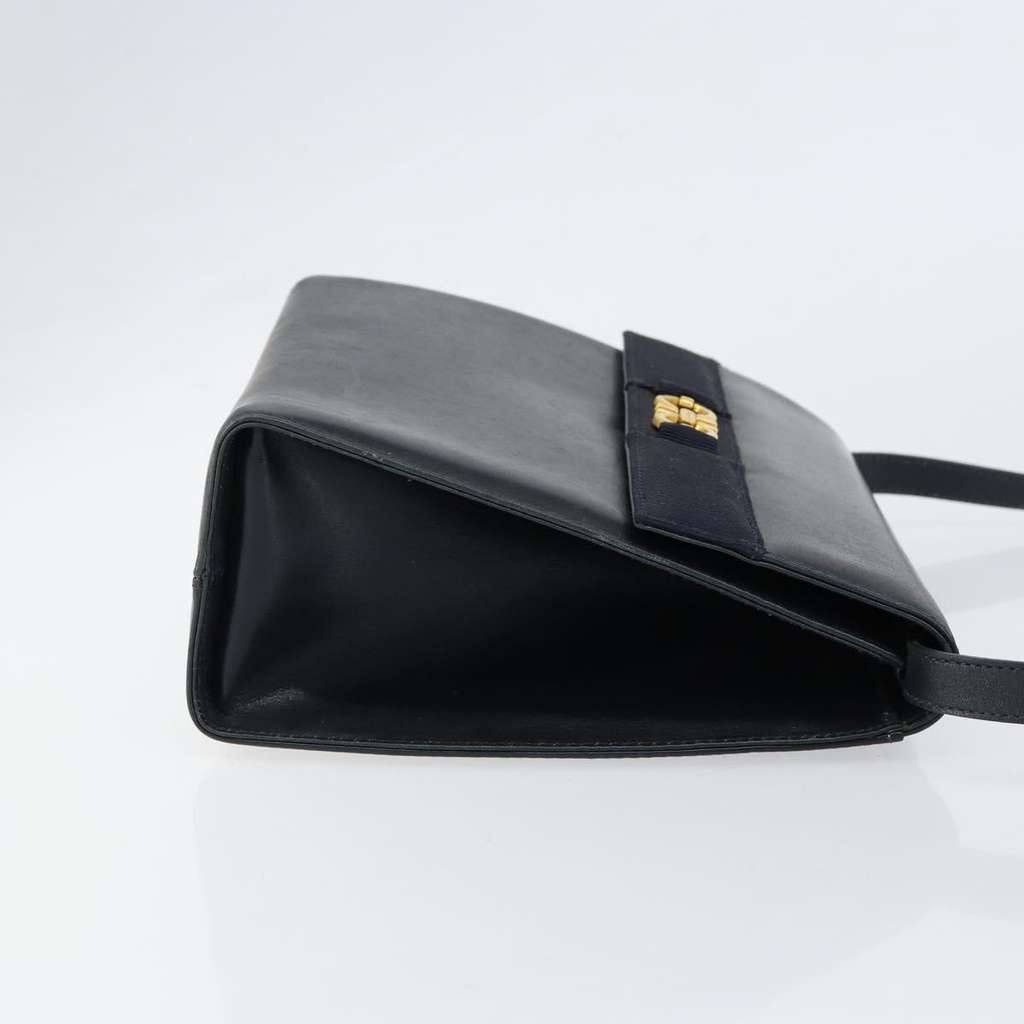 Salvatore Ferragamo Gancini Shoulder Bag Black Leather Good condition - Inside View