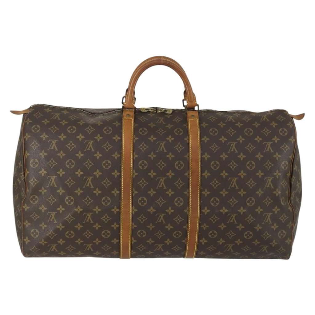 Louis Vuitton Keepall Bag Brown Canvas Fair condition - Back View