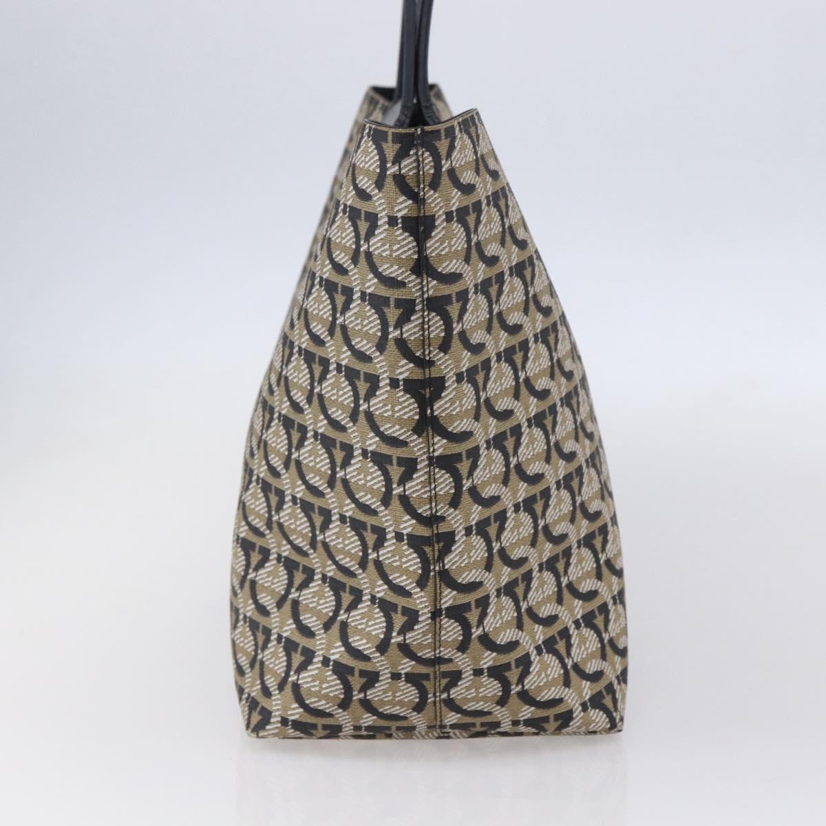 Salvatore Ferragamo Gancini Travel Tote Navy Canvas Good condition - Inside View