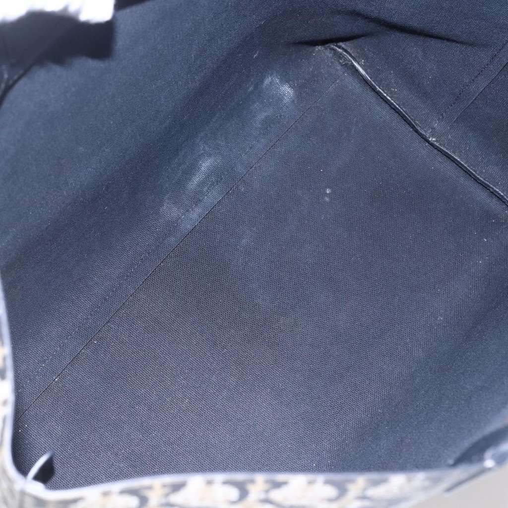 Salvatore Ferragamo Gancini Travel Tote Navy Canvas Good condition - Box View