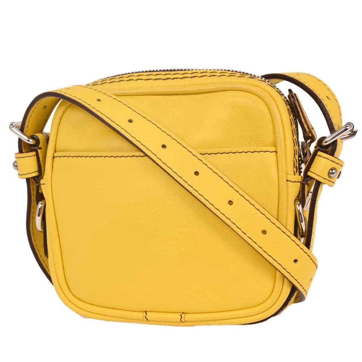 Loewe Vintage Shoulder Bag Yellow Leather Good condition - Back View