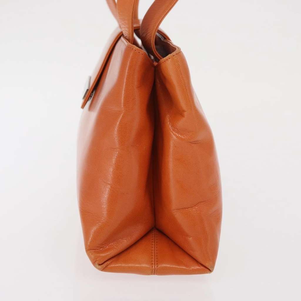 Bvlgari Handbag Orange Leather Fair condition - Inside View