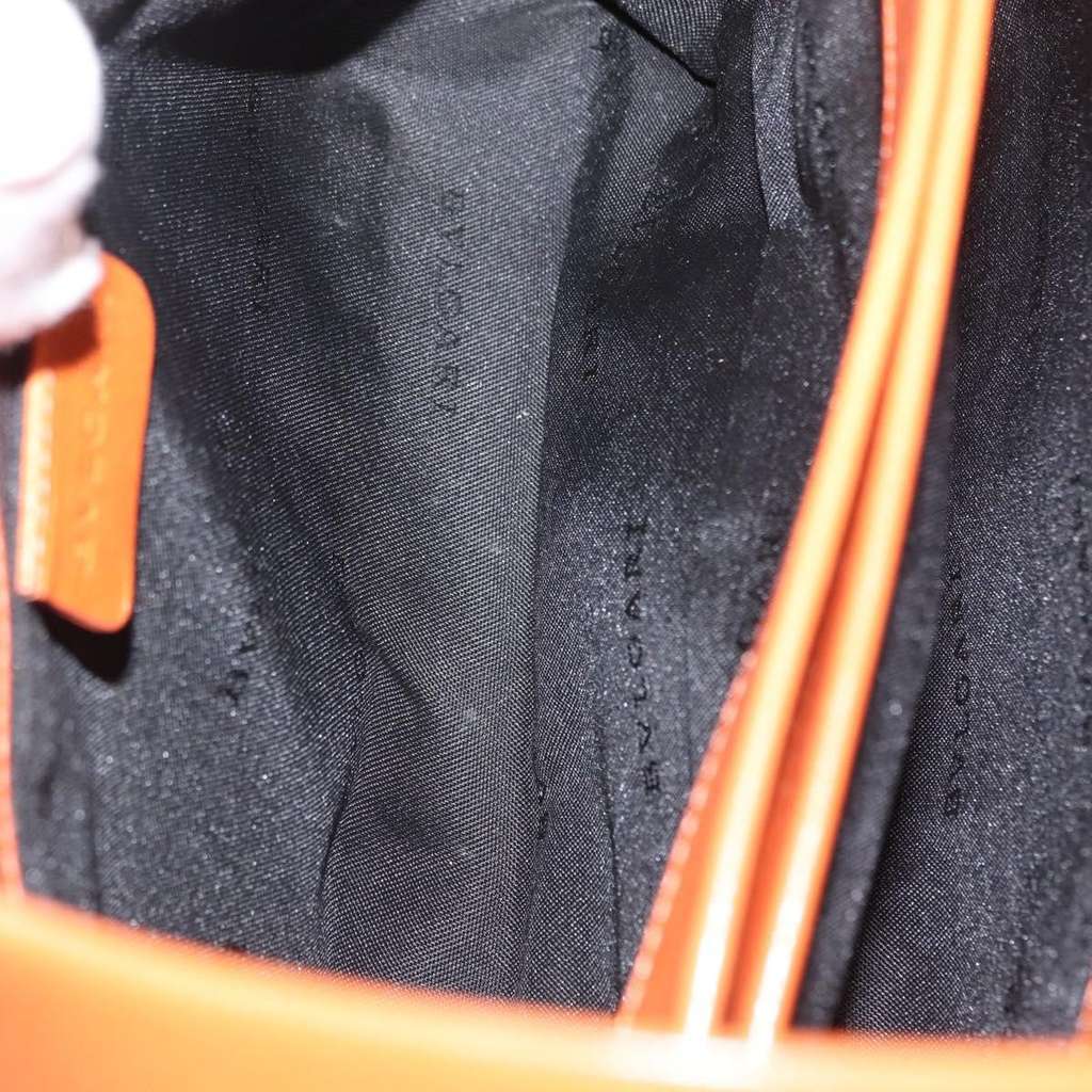 Bvlgari Handbag Orange Leather Fair condition - Box View