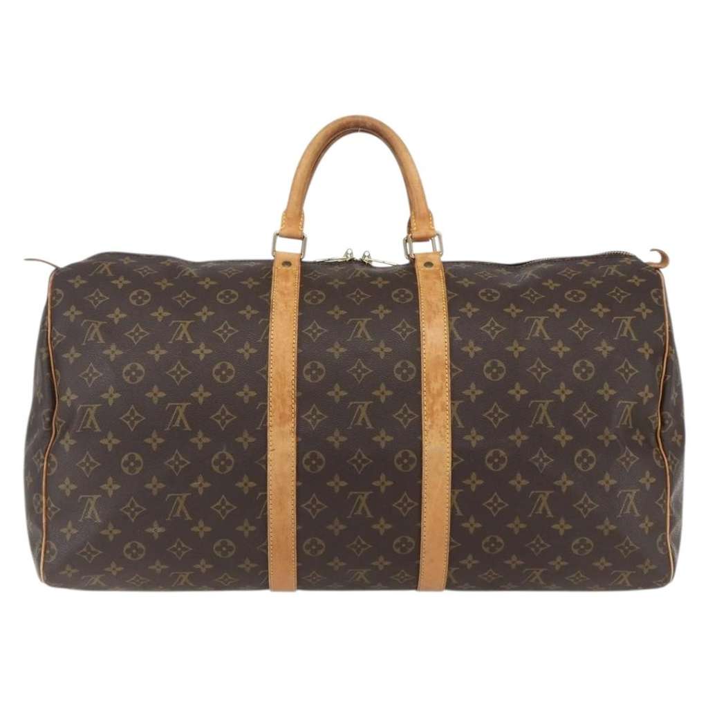 Louis Vuitton Keepall Bag Brown Canvas Fair condition - Back View