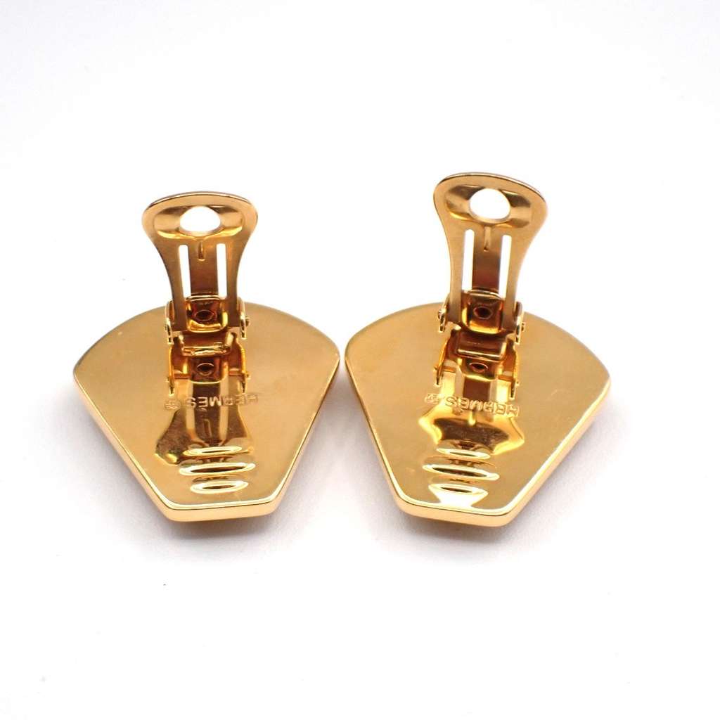 Hermès Vintage Clip-On Earrings Gold Good condition - Box View