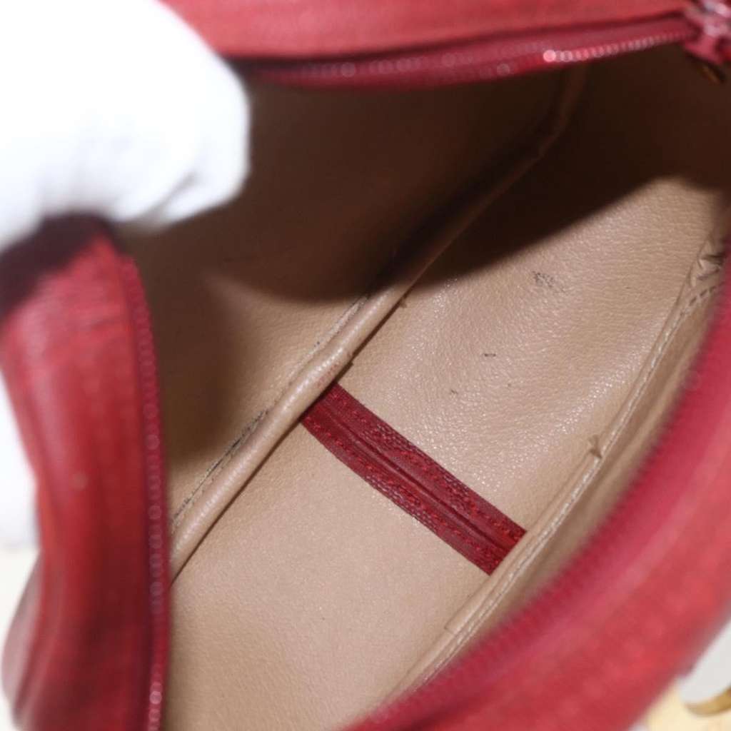 Christian Dior Trotter shoulder bag Red Canvas Good condition - Box View