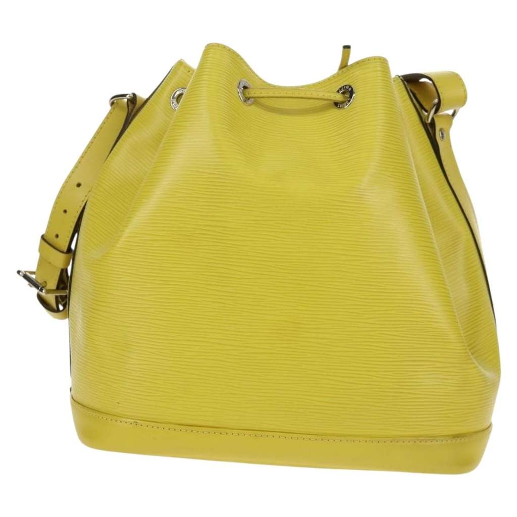 Louis Vuitton Petit Noe Handbag Green Leather Good condition - Back View