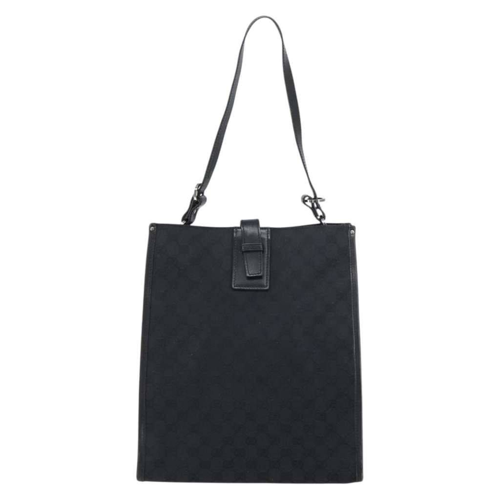 Gucci Vintage tote Black Canvas Good condition - Back View