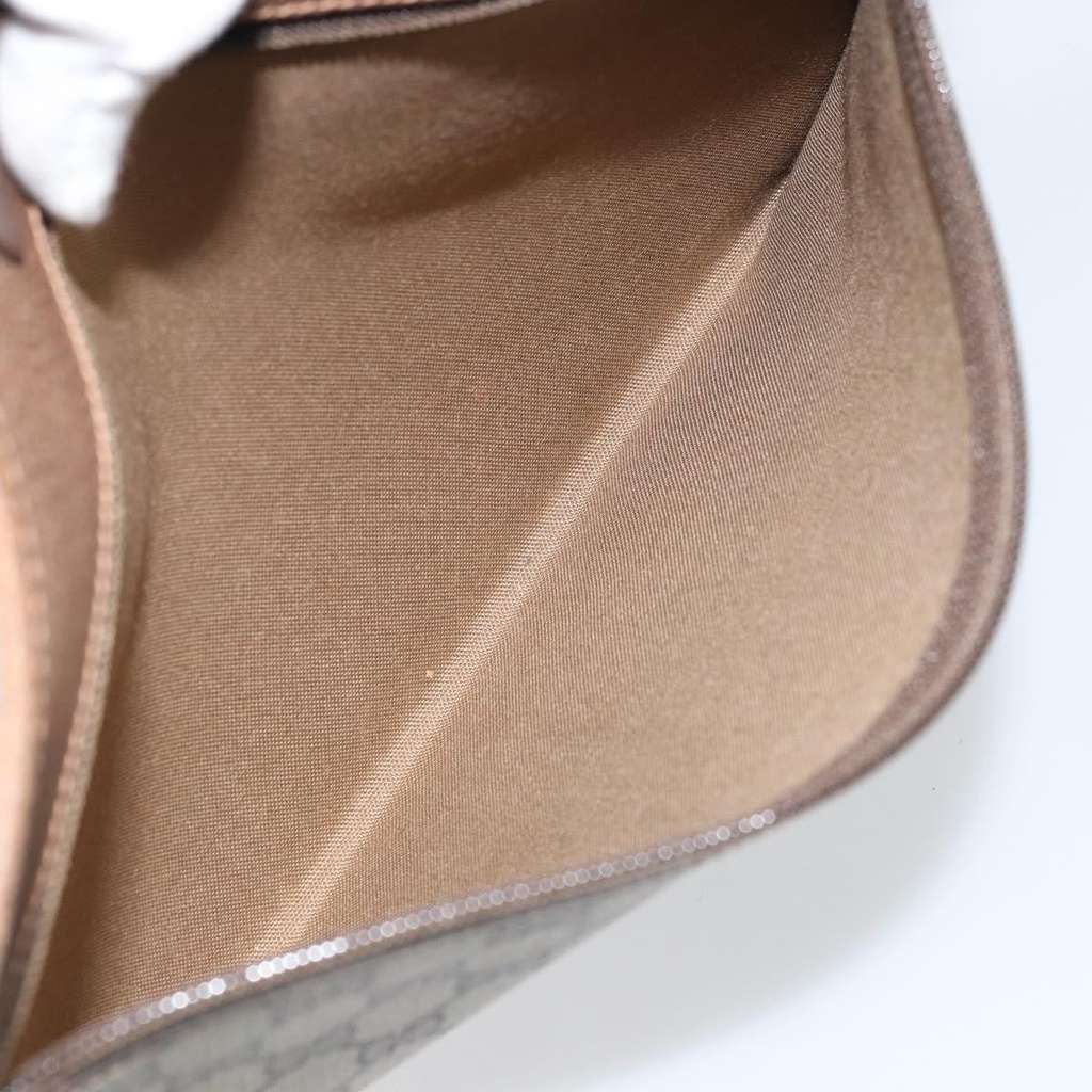 Gucci GG Supreme Clutch bag Beige Good condition - Box View