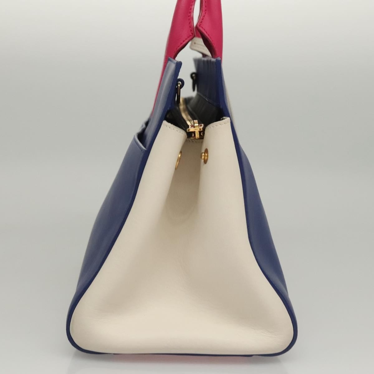 Saint Laurent Multicolor Rive Gauche Cabas Blue Leather Good condition - Inside View