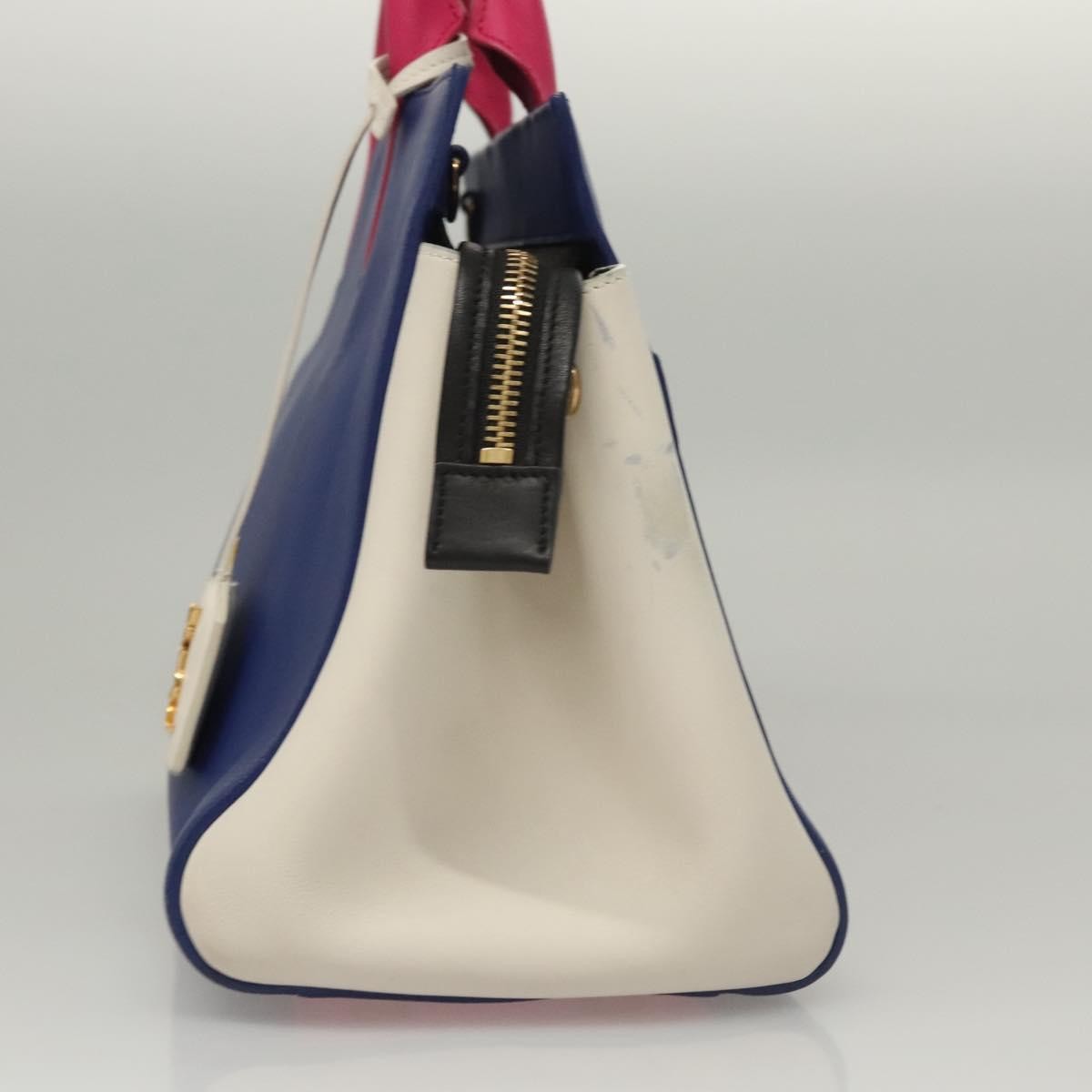 Saint Laurent Multicolor Rive Gauche Cabas Blue Leather Good condition - Model View