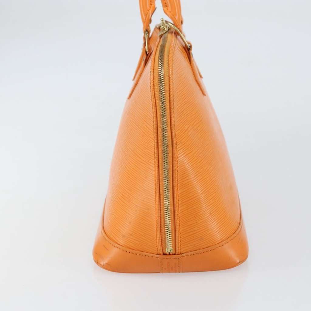 Louis Vuitton Vintage Alma Handbag Orange Leather Good condition - Inside View