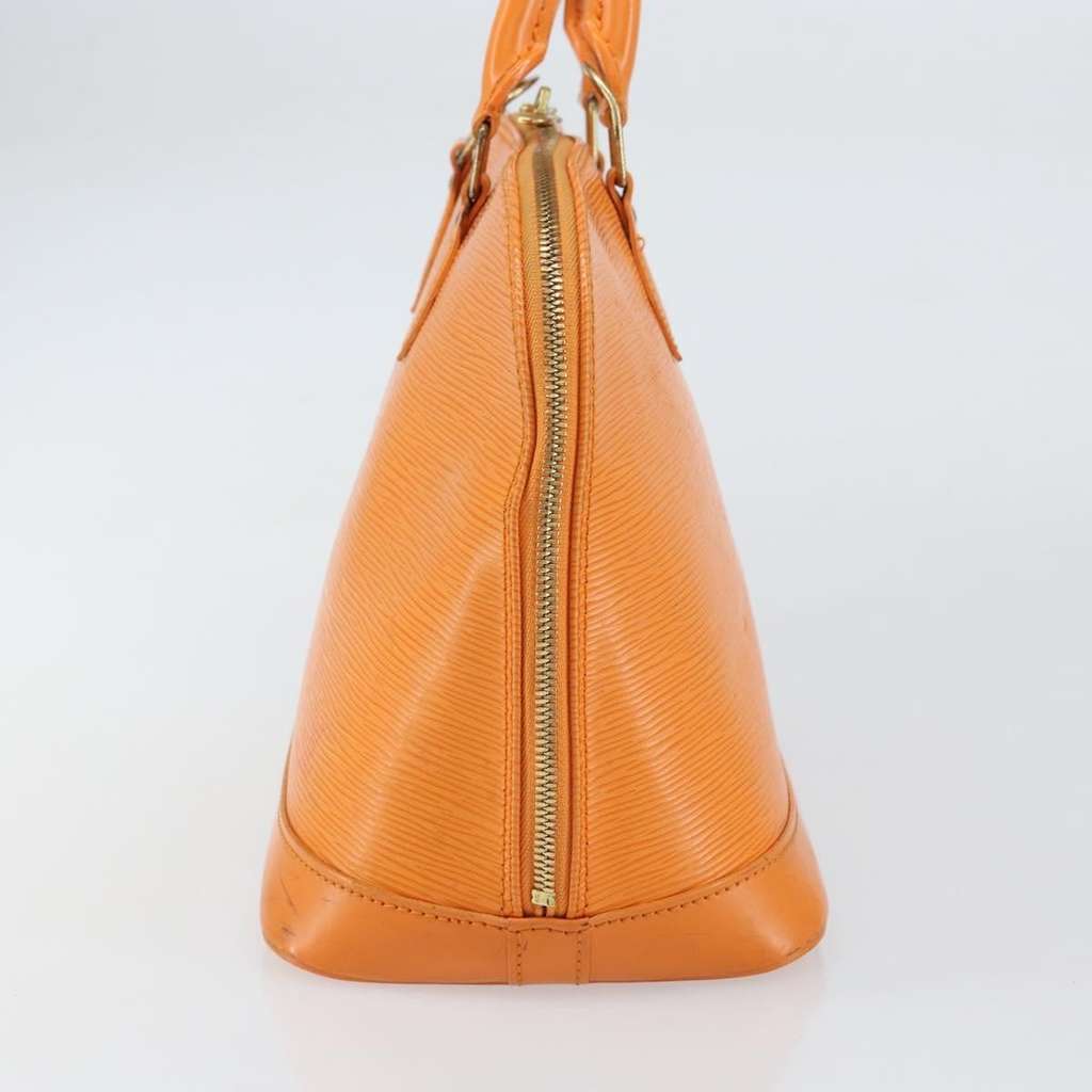 Louis Vuitton Vintage Alma Handbag Orange Leather Good condition - Model View