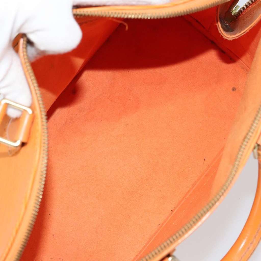 Louis Vuitton Vintage Alma Handbag Orange Leather Good condition - Box View