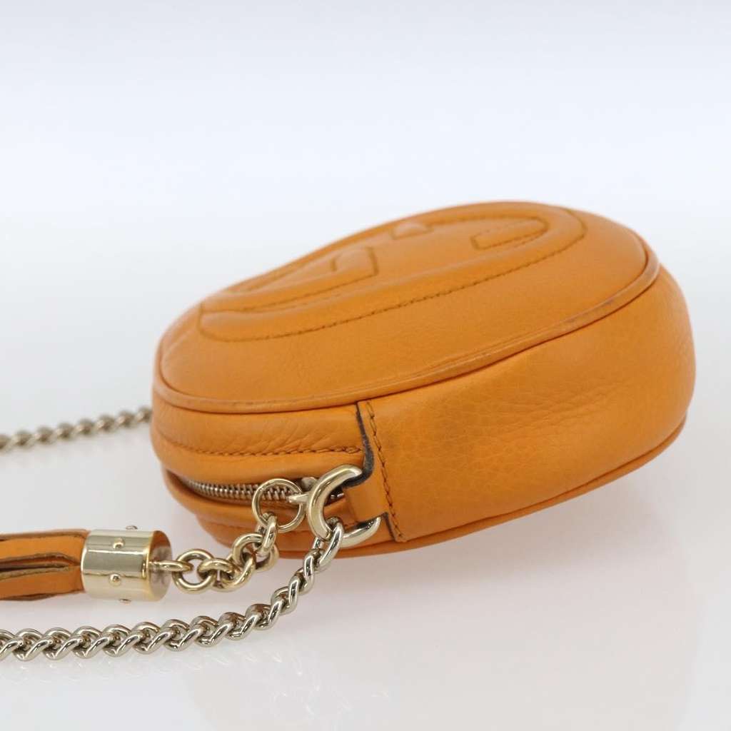 Gucci Soho Chain Bag Orange Leather Good condition - Inside View