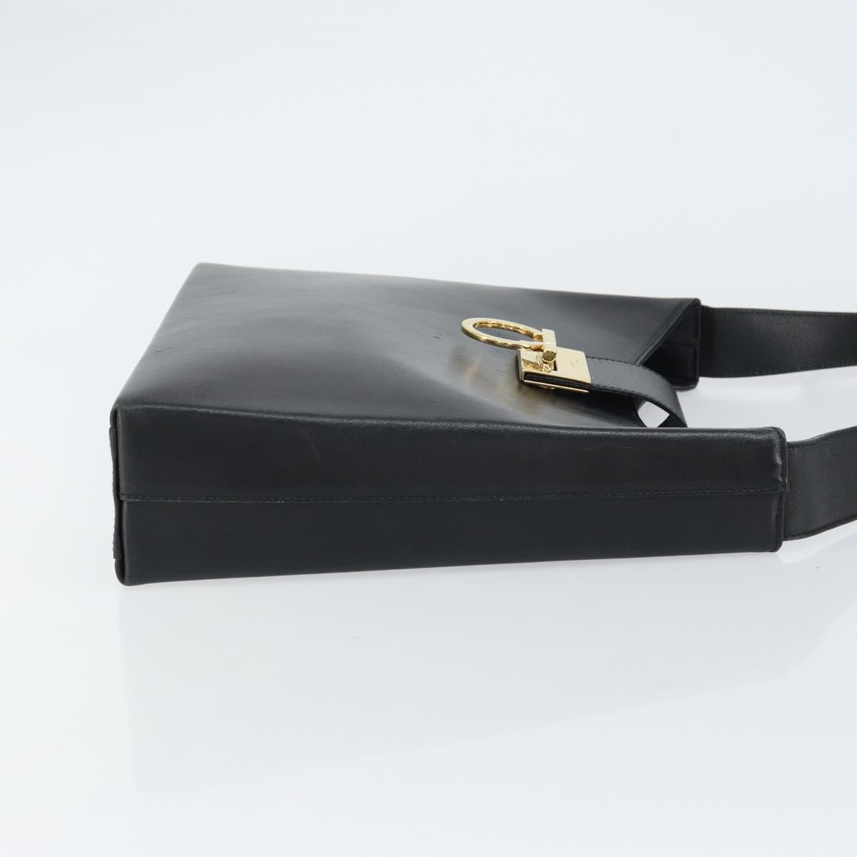 Salvatore Ferragamo Gancio Flap Hobo Black Leather Good condition - Inside View