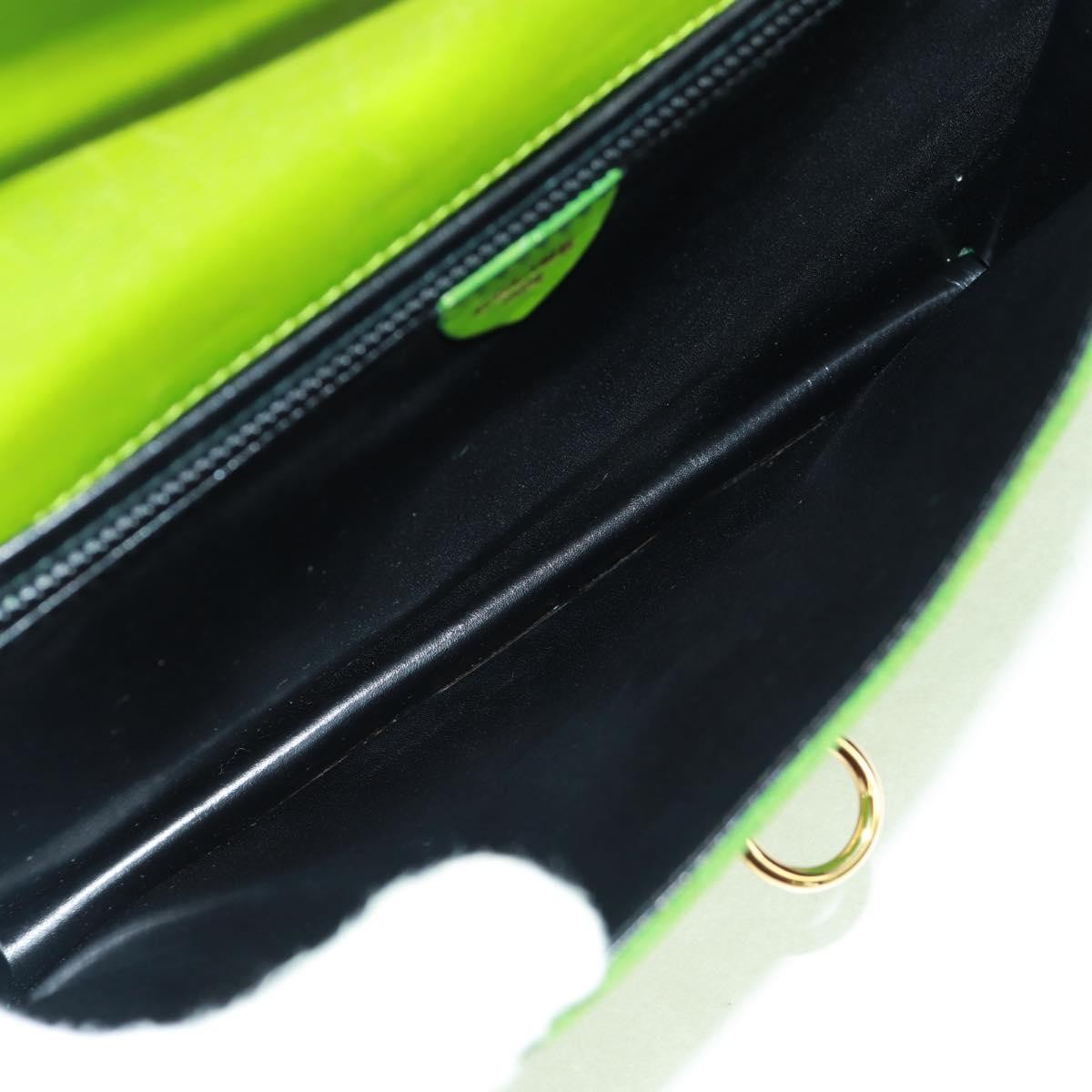 Celine Vintage Shoulder Bag Green Suede Good condition - Box View