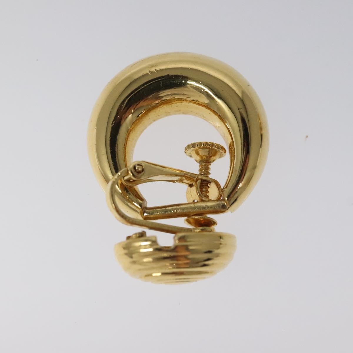 Saint Laurent Vintage earrings Gold Metal Good condition - Back View