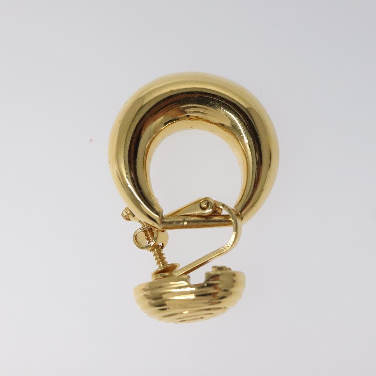 Saint Laurent Vintage earrings Gold Metal Good condition - Inside View