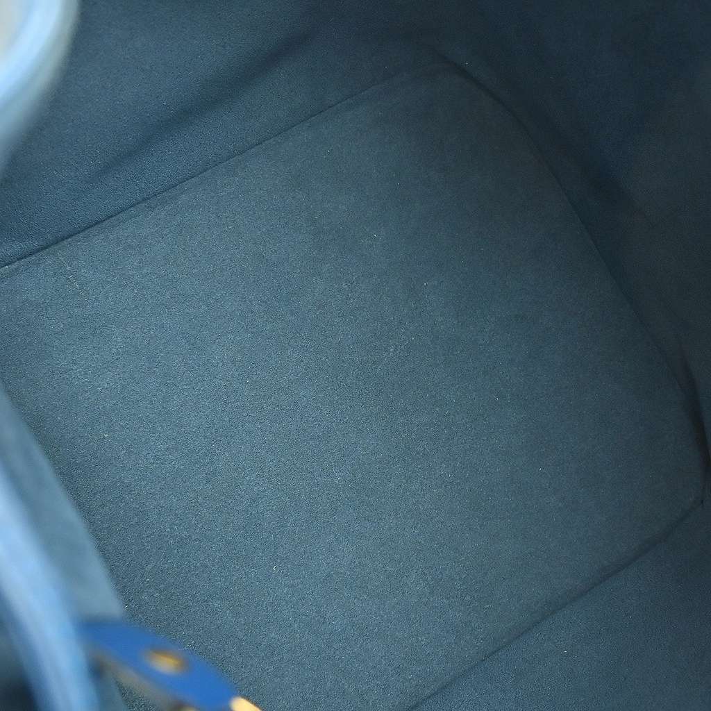 Louis Vuitton Petit Noe Handbag Blue Leather Fair condition - Inside View