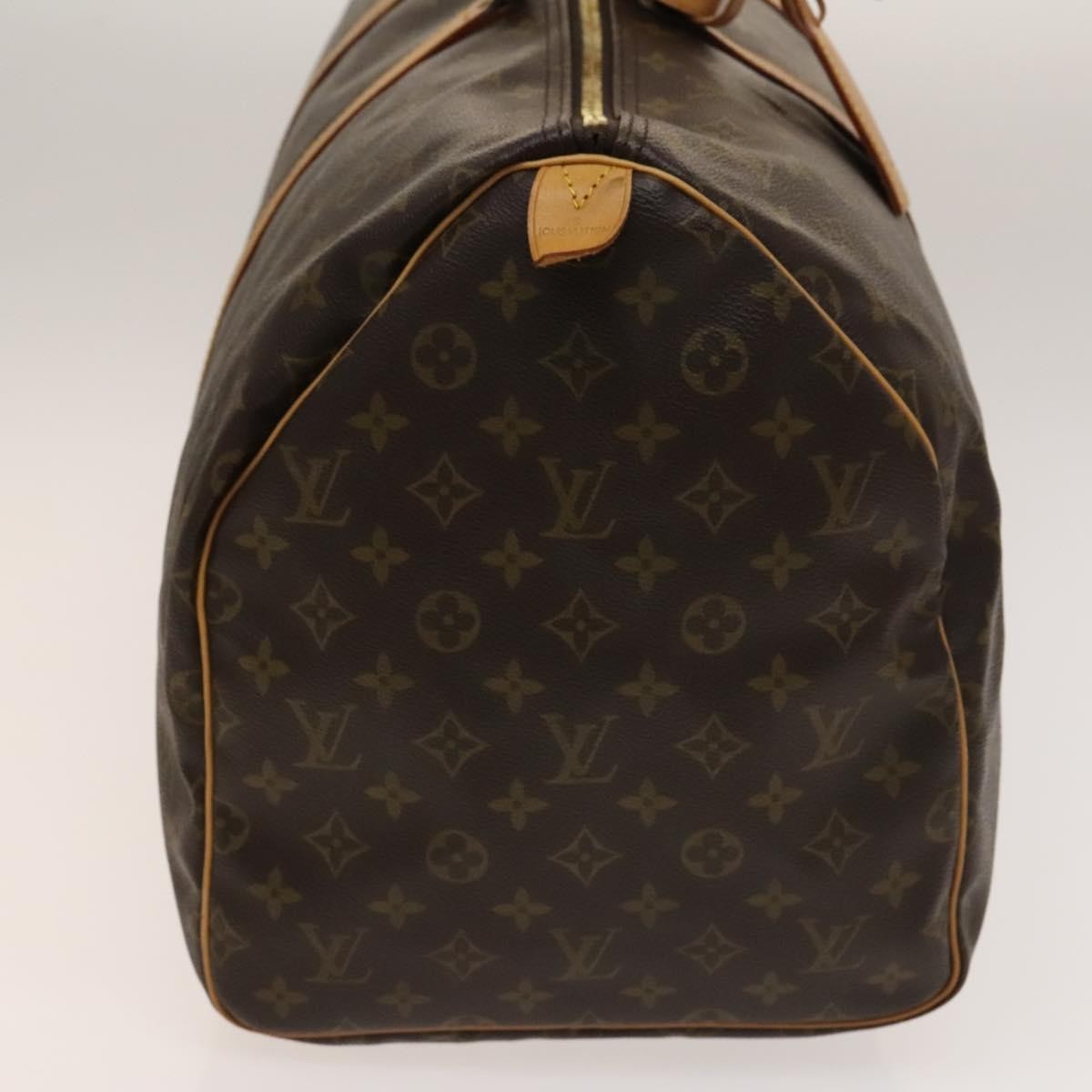 Louis Vuitton Keepall Bag Brown Canvas Fair condition - Model View