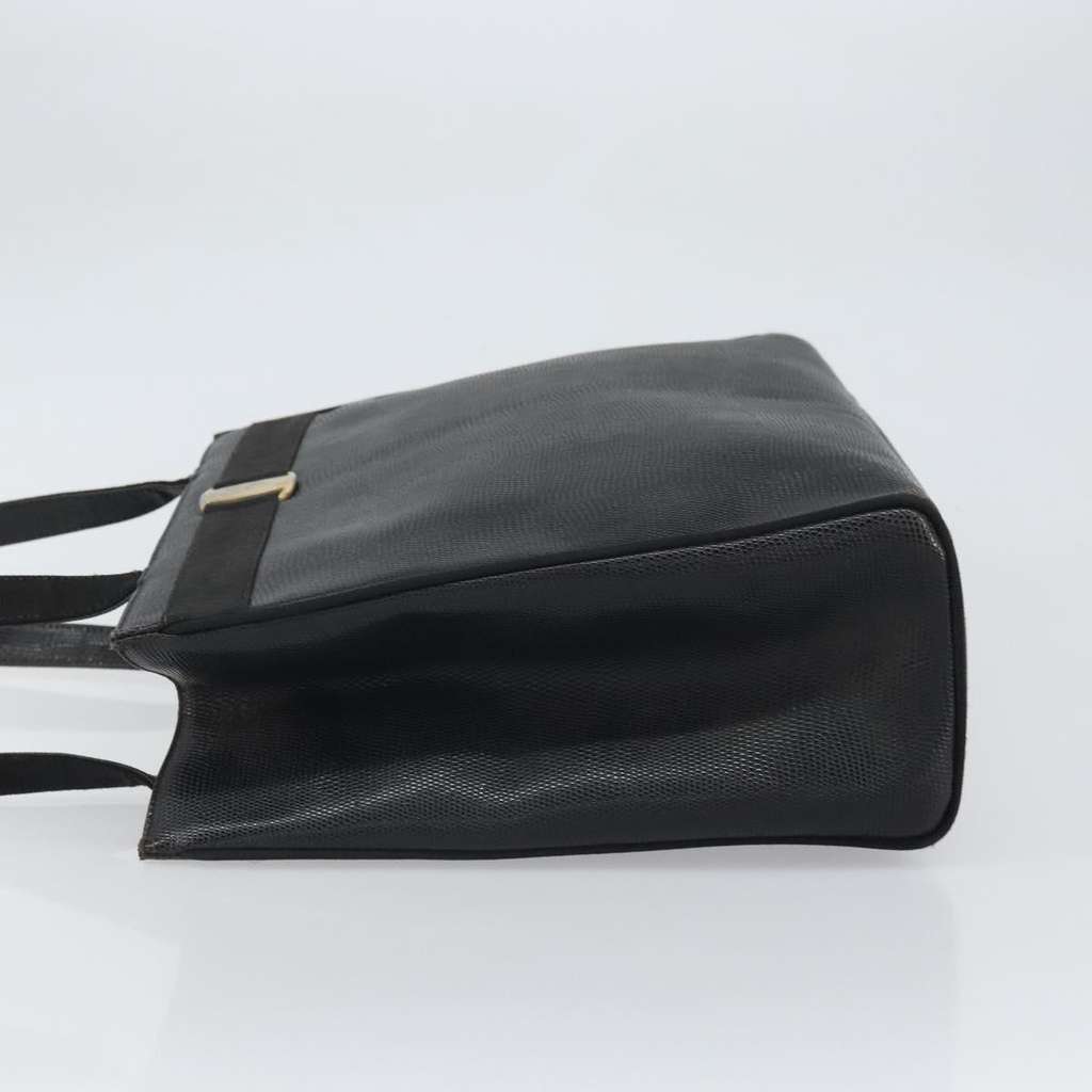 Salvatore Ferragamo Vara Tote Black Leather Fair condition - Model View