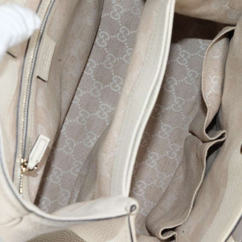 Gucci Diana Bamboo Top Handle Tote White Leather Good condition - Box View