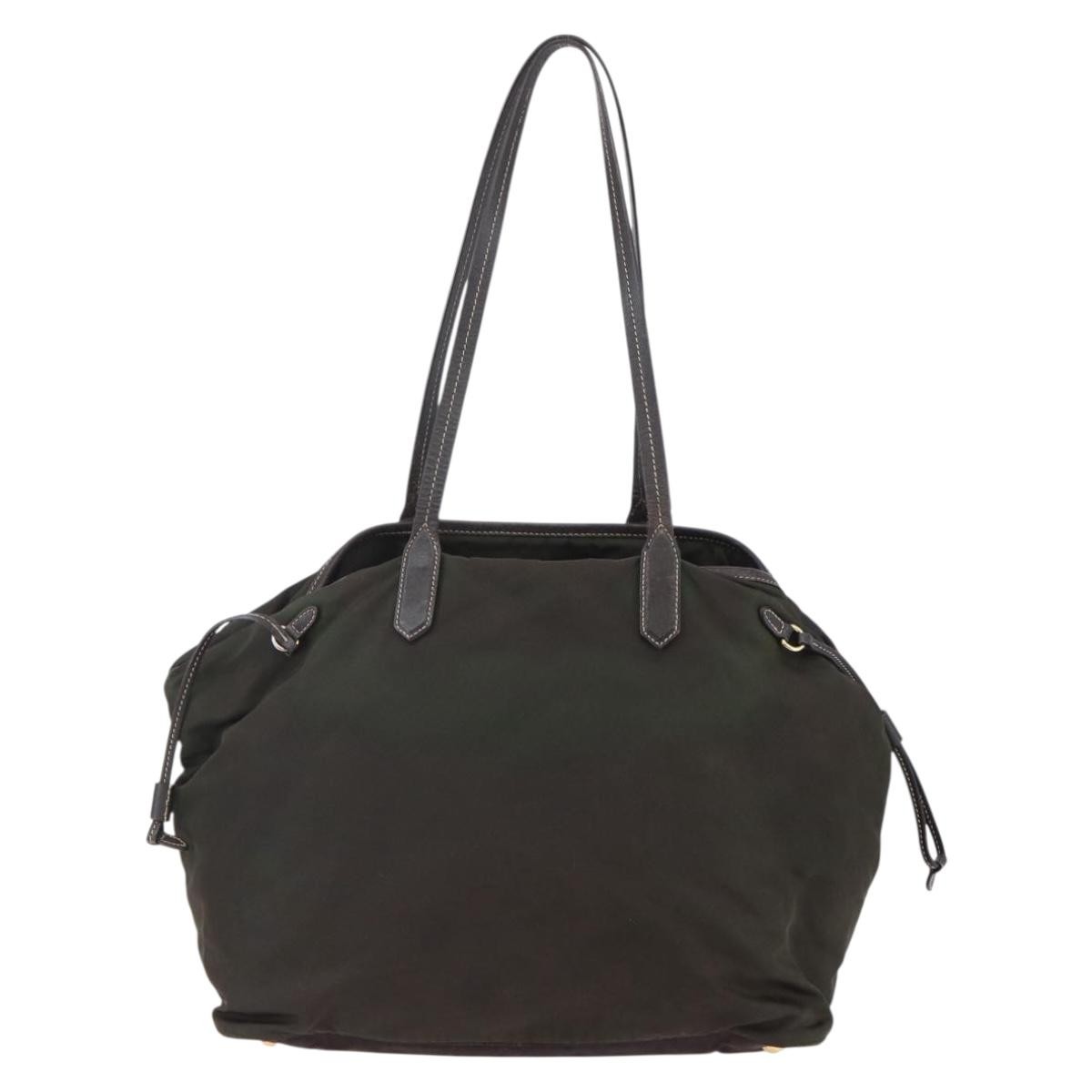 Prada Open Tote Khaki Good condition - Back View