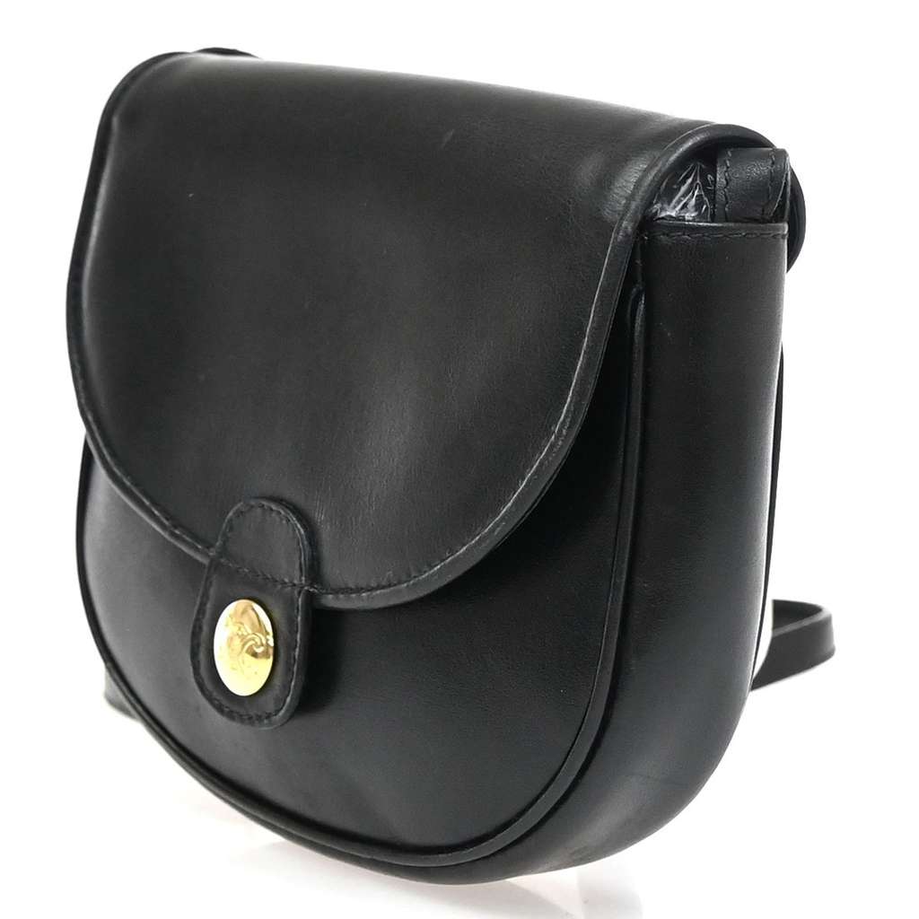 Celine Vintage Shoulder Bag Black Leather Good condition - Inside View