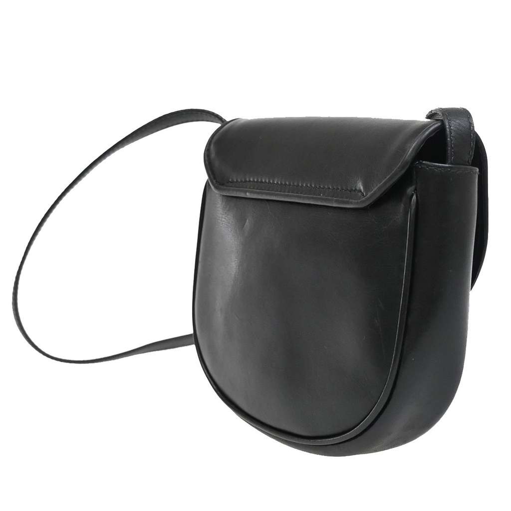 Celine Vintage Shoulder Bag Black Leather Good condition - Model View