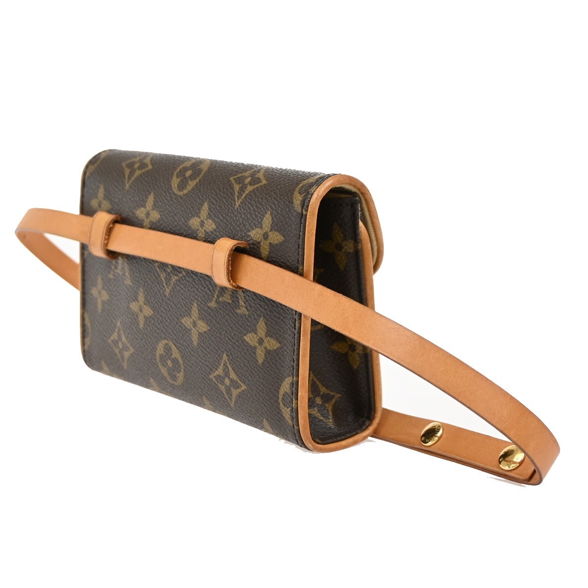 Louis Vuitton Florentine Waist Bag Brown Leather Good condition - Model View