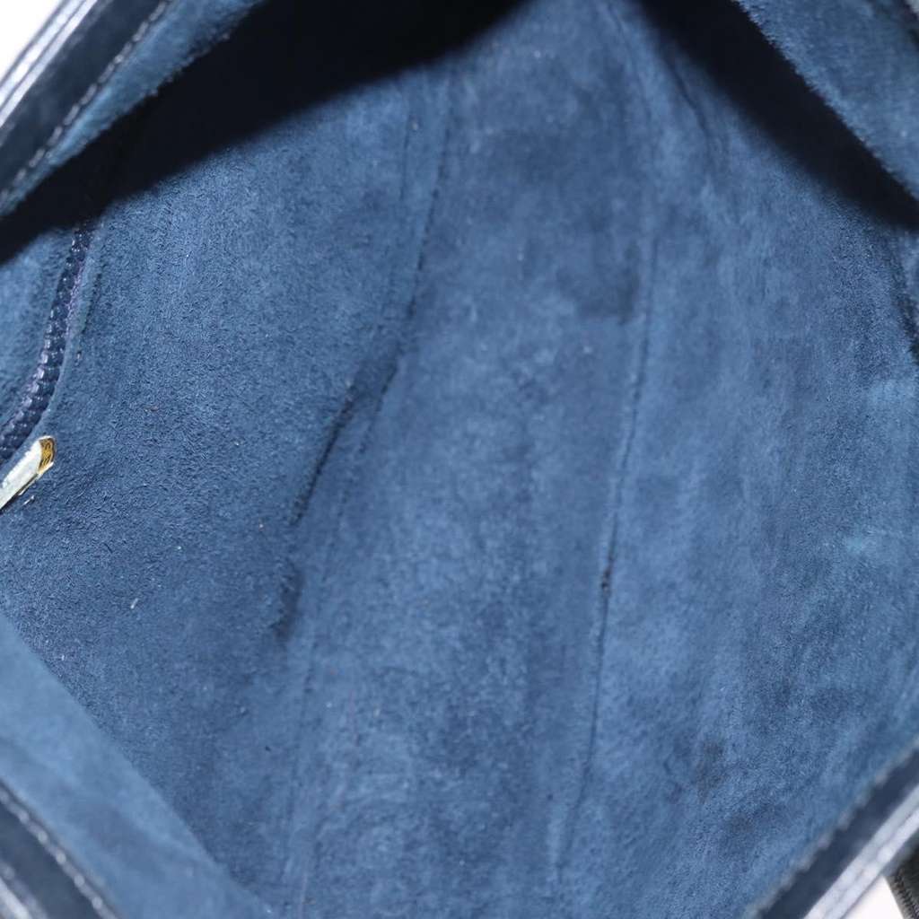 Gucci Sherry line shoulder bag Navy Suede Fair condition - Box View