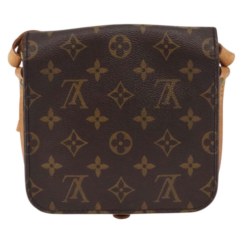 Louis Vuitton Cartouchiere Handbag Brown Canvas Good condition - Back View