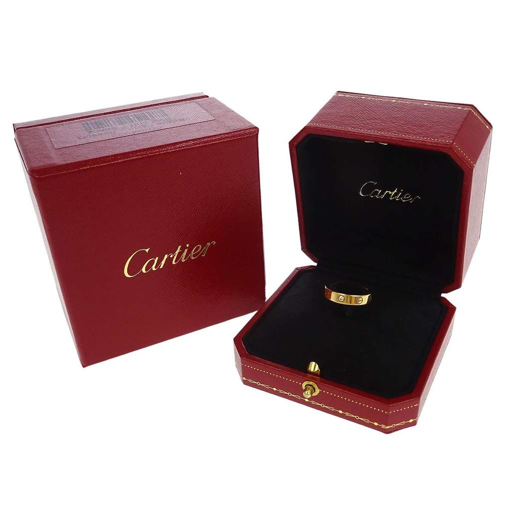 Cartier Love Wedding Band 1 Diamond Ring Gold Good condition - Box View