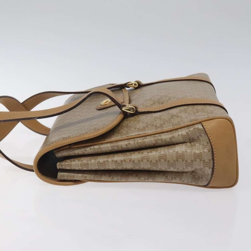 Celine Vintage Macadam Handbag Beige Canvas Good condition - Model View