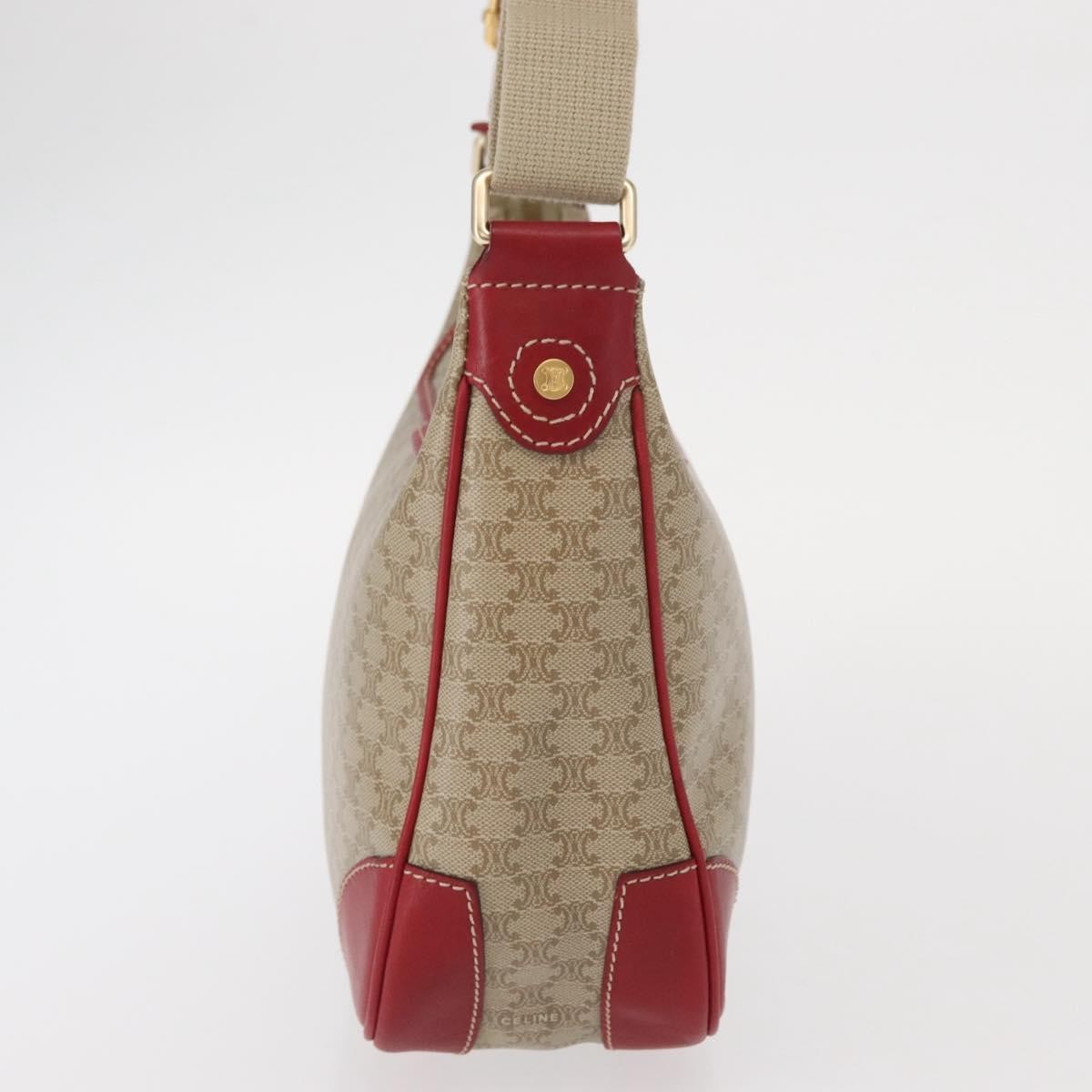 Celine Vintage Macadam Shoulder Bag Beige Good condition - Model View