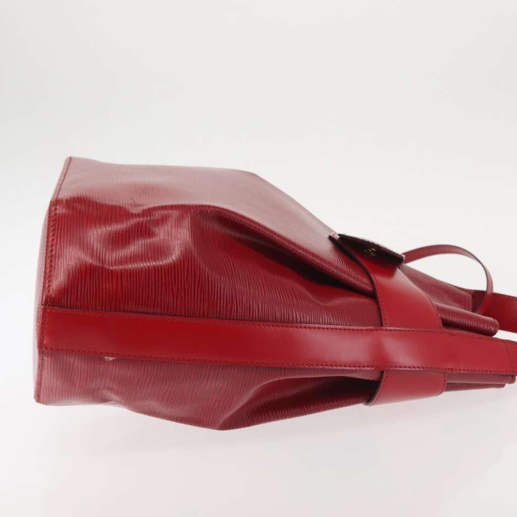 Louis Vuitton Vintage Sac d'Epaule Handbag Red Leather Good condition - Inside View