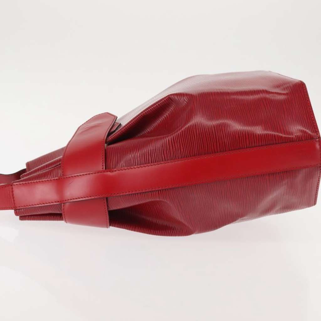 Louis Vuitton Vintage Sac d'Epaule Handbag Red Leather Good condition - Model View