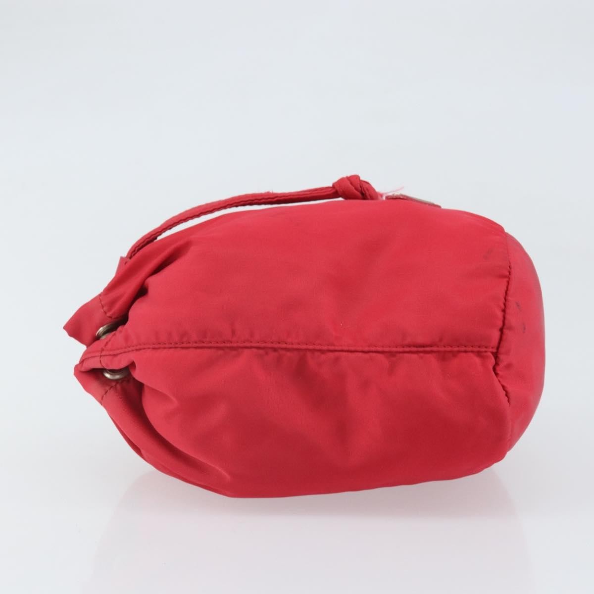 Prada Drawstring Wristlet Bucket Bag Red Fair condition - Model View