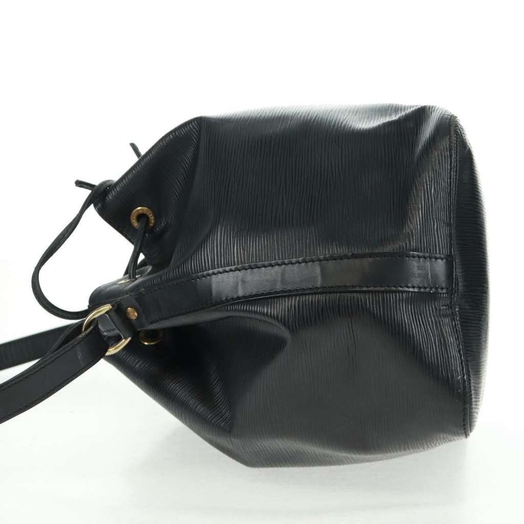 Louis Vuitton Petit Noe Handbag Black Leather Fair condition - Inside View