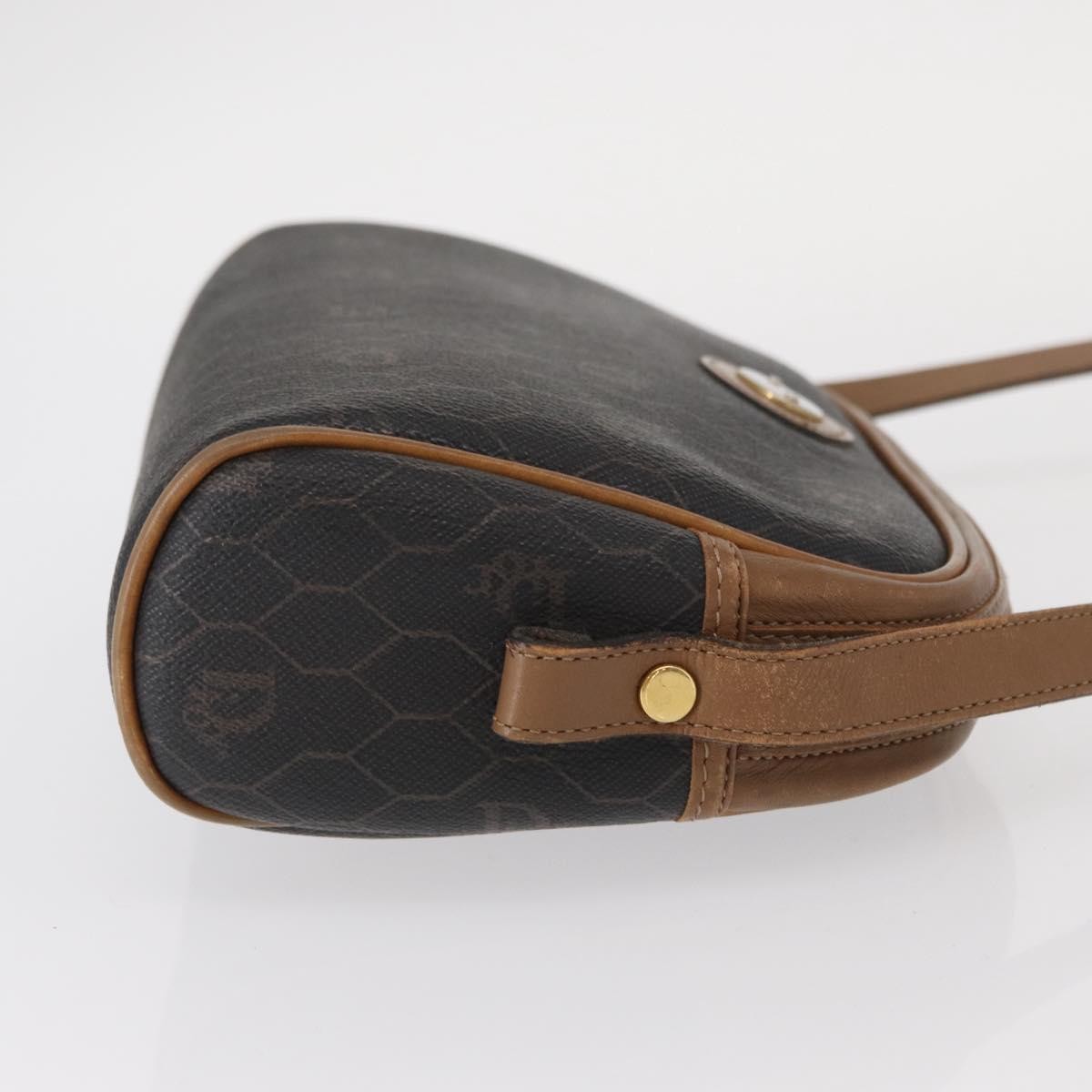 Christian Dior Vintage Honeycomb Shoulder Bag Black Canvas Good condition - Inside View